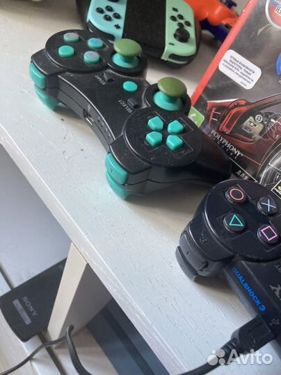Sony PS3 SuperSlim 500gb диски джойстики