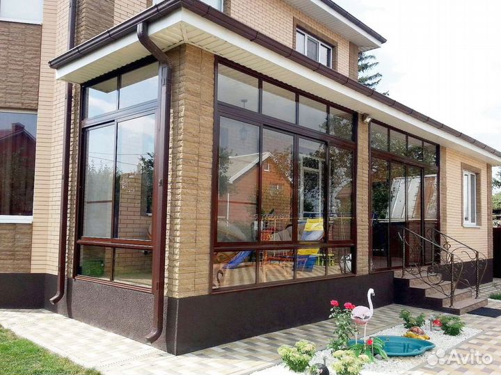 Остекление веранд беседок террас