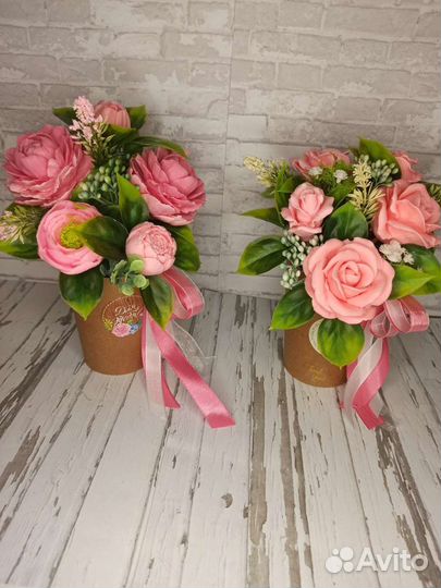 Букет из мыла ручной работы