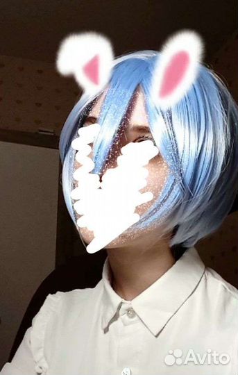 Парик Рей Аянами косплей Евангелион