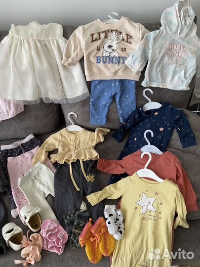 Огромный пакет детской одежды 62-74