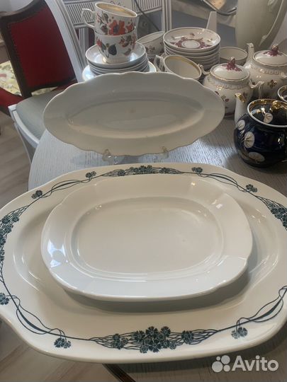 Блюдо Антикварные Дореволюционные Кузнецов