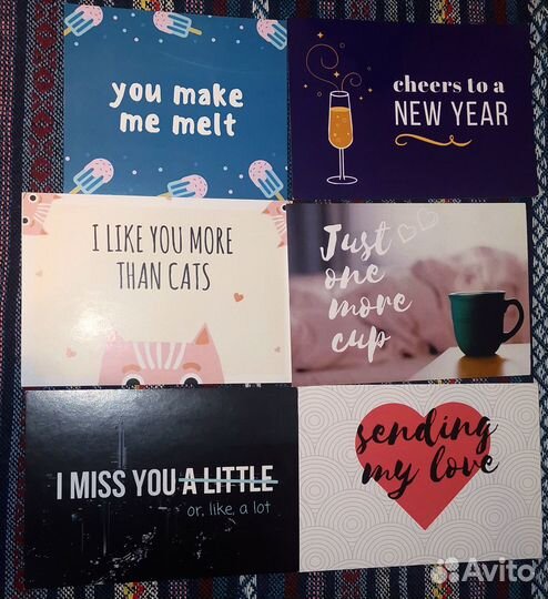 Наклейки и открытки для настроения)
