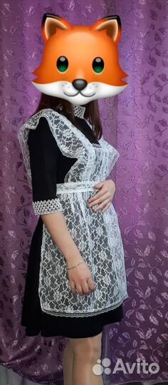 Платье с фартуком на последний звонок