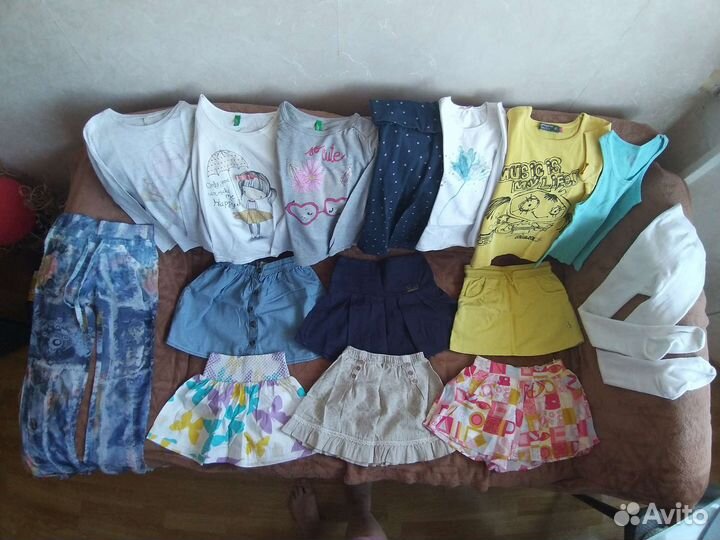 Вещи для девочки пакетом 122-128
