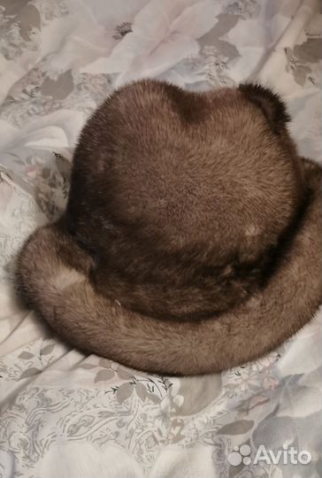 Норковая шляпа женская
