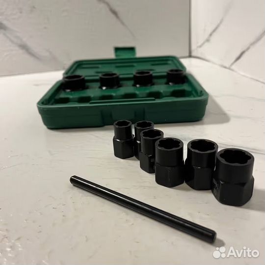 Набор головок для поврежденных болтов и гаек