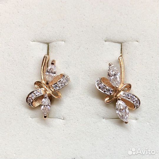 Золотые серьги 585 пробы
