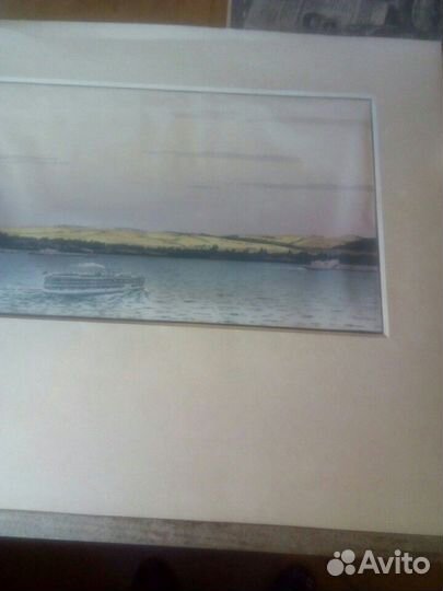 Картина (гравюра) кама худ.Д.Ф.фехнера