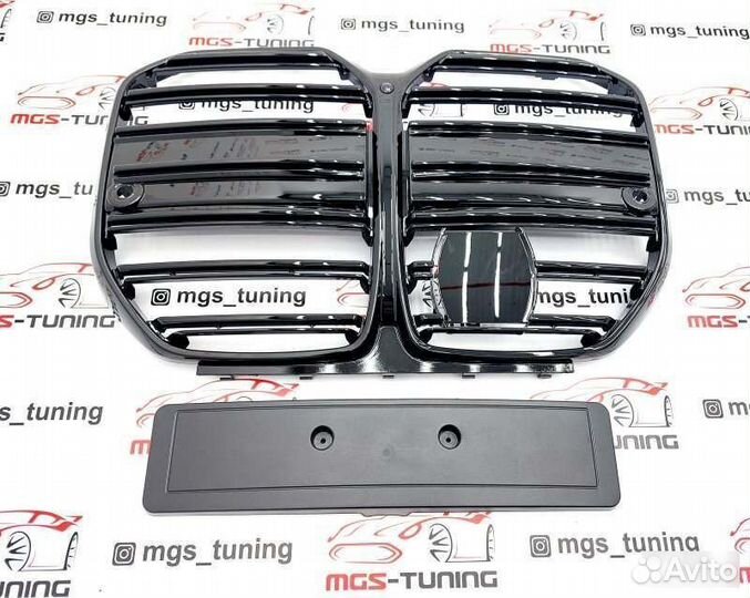 Решетка стиль M4 черный глянец BMW 4 серия G26