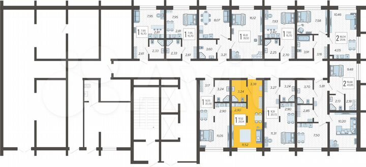Квартира-студия, 21 м², 1/19 эт.