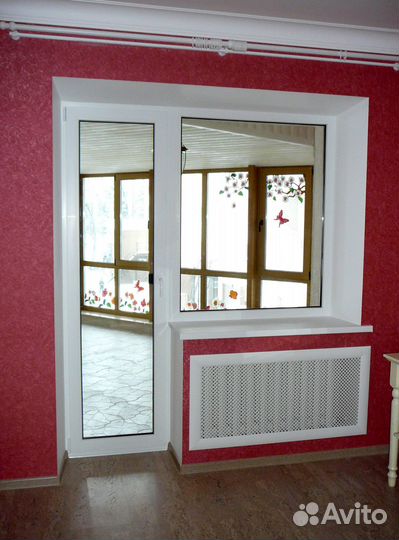 Выход на балкон с отделкой