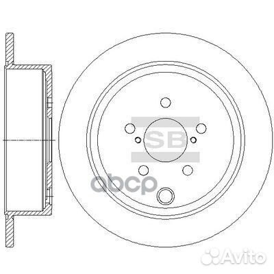 Диск тормозной задний subaru Forester/Impreza S