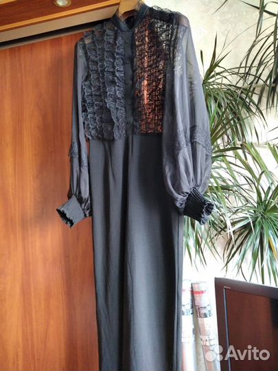 Вечерний Комбензон. Стрейч. Кружево, Шифон. 50, 54