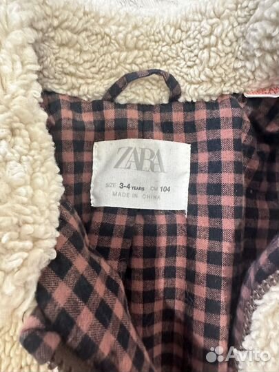 Куртка шубка Zara на девочку на 3-4 года