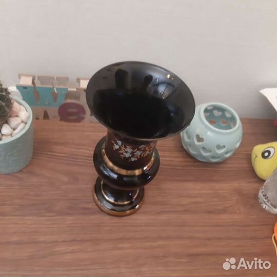 Ваза богемское стекло