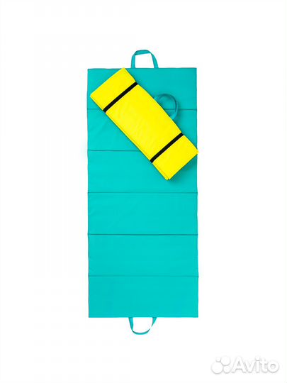 Спортивный коврик пыле-влагостойкий жёлтый