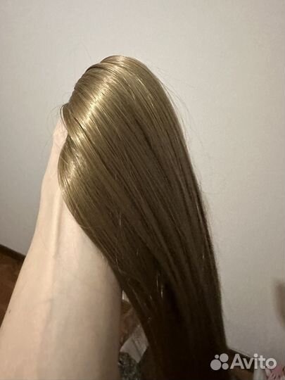 Накладной хвост из натуральных волос