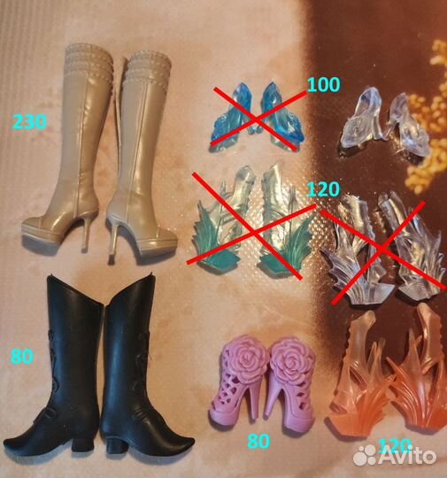 Обувь для кукол Барби, Monster High, Winx