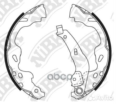 Колодки тормозные барабанные FN2386 NiBK