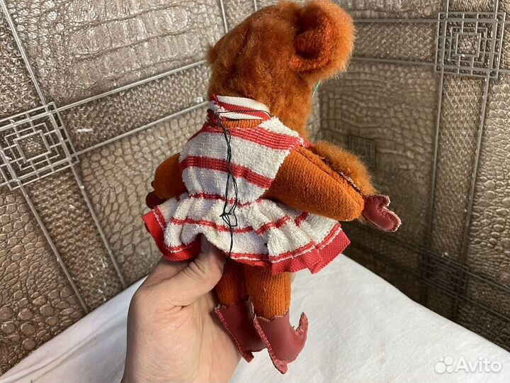 Мягкая игрушка СССР ручная работа в сапогах