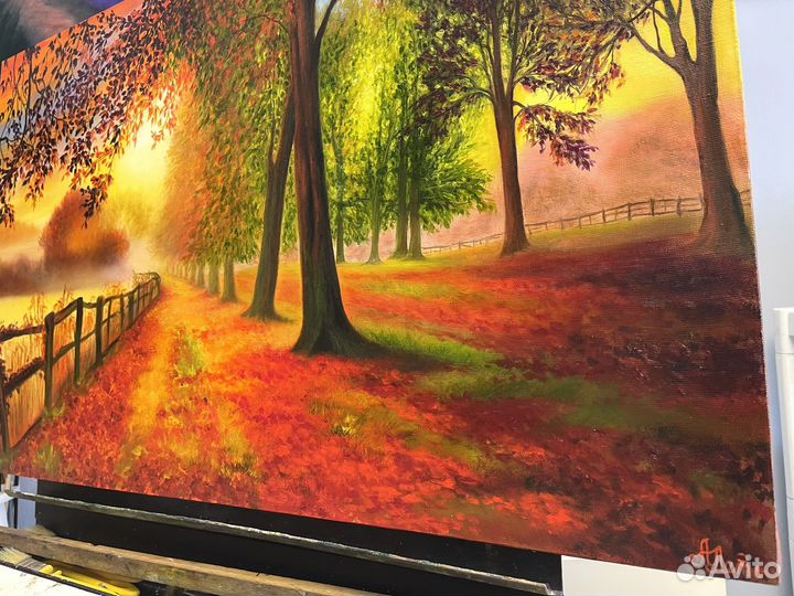 Картина маслом на холсте пейзаж