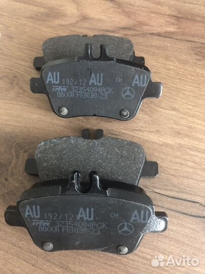 Колодки тормозные задние Mercedes A/B/CLA/GLA/SLK