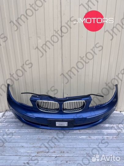 Бампер BMW 1-series E87 рест передний синий