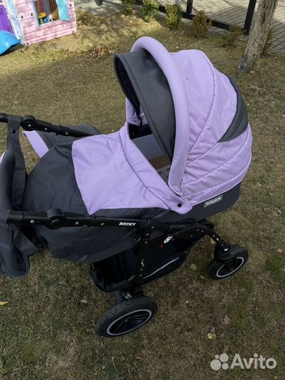 Коляска 2 в 1 babyton rocky purple