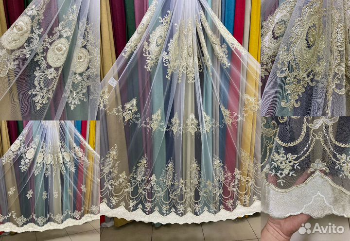 Тюль в гостиную королевская