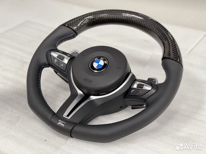 M-руль BMW F30 карбон с анатомией