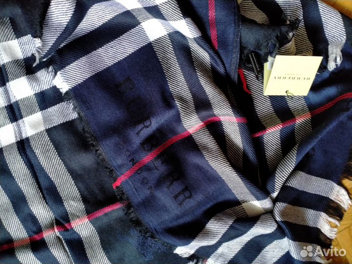 Палантин Барбери оригинал новый кашемир