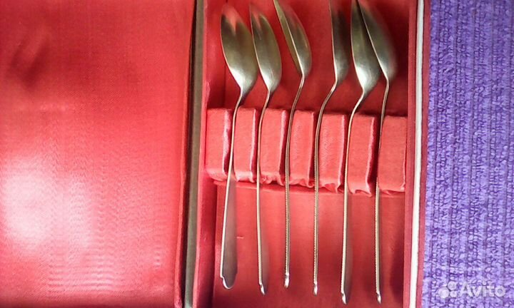 Набор серебряных чайных ложек СССР