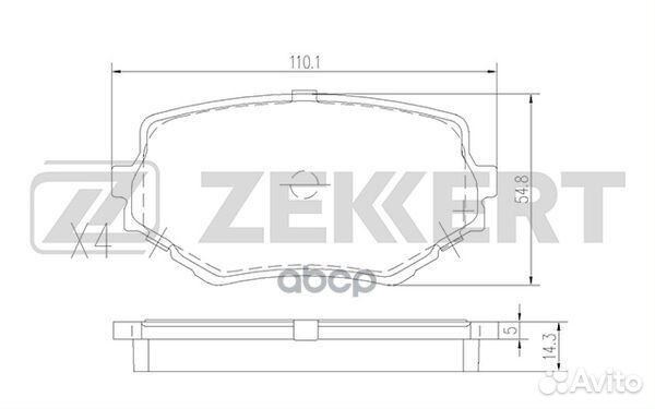 Колодки торм. диск. передн. Suzuki Grand Vitara