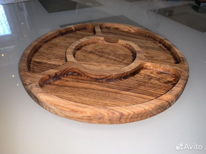 Подарок маме, жене менажница из дерева