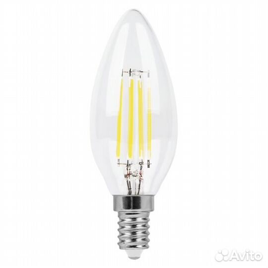 Лампа филаментная feron 5Вт E14 530лм 2700K 230В с