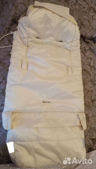 Зимний конверт в коляску на овчине