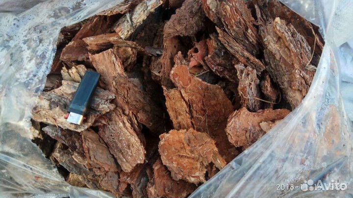 Сосновая кора в мешках/мульча с доставкой