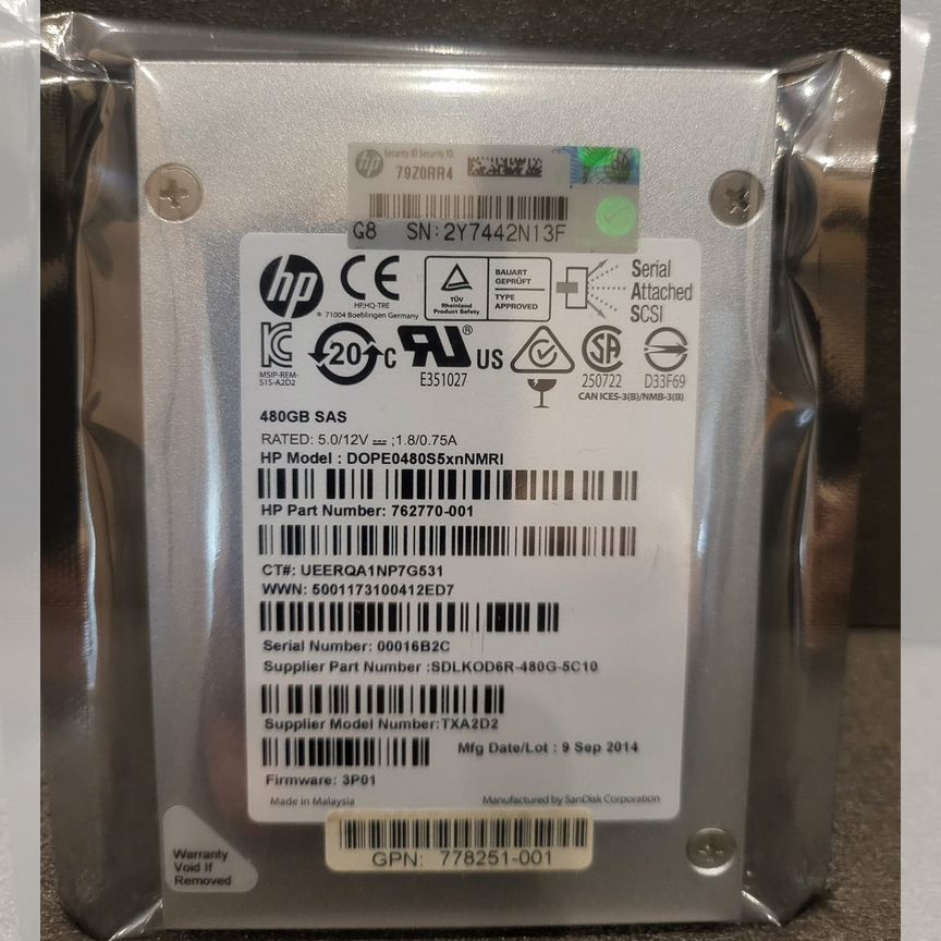 [M6710] Hp 3par 480gb Dope0480s5xnnmri M6710