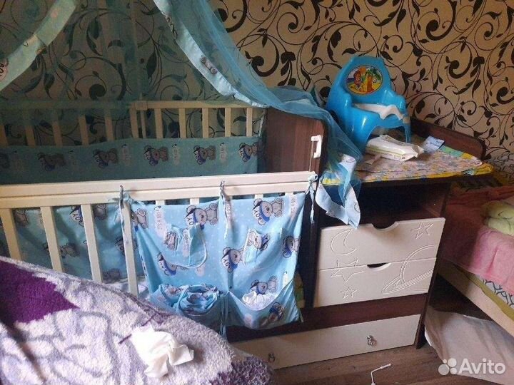 Бортики и балдахин в кроватку