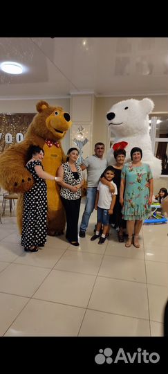 Чебурашка,Белый и Бурый Мишка, Панда, Лисёнок,Заяц