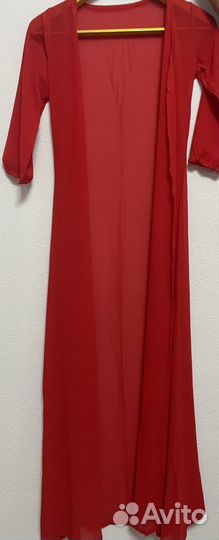 Парео красное