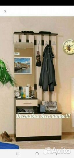 Вешалка с тумбой в прихожую