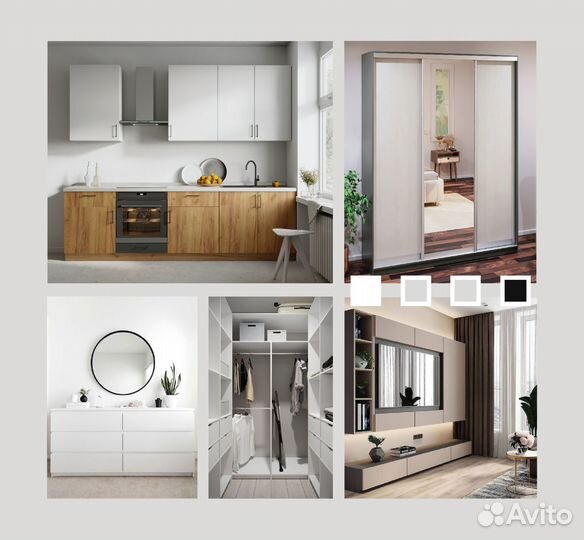 Мебель кухни шкафы купе на заказ от фабрики