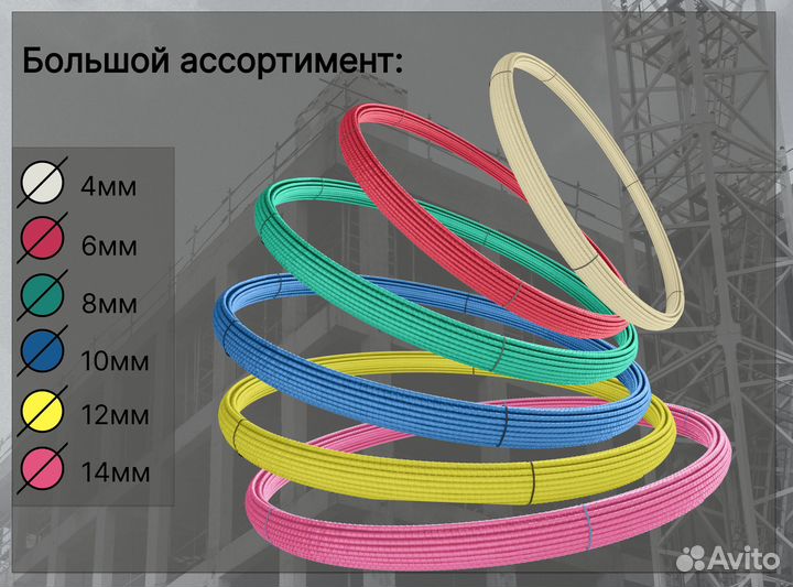 Стеклопластиковая арматура 10мм ГОСТ 31938-2022