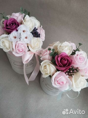 Букеты на 8 марта / мыльные розы