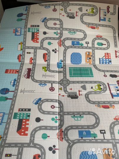 Детский коврик для ползания складной