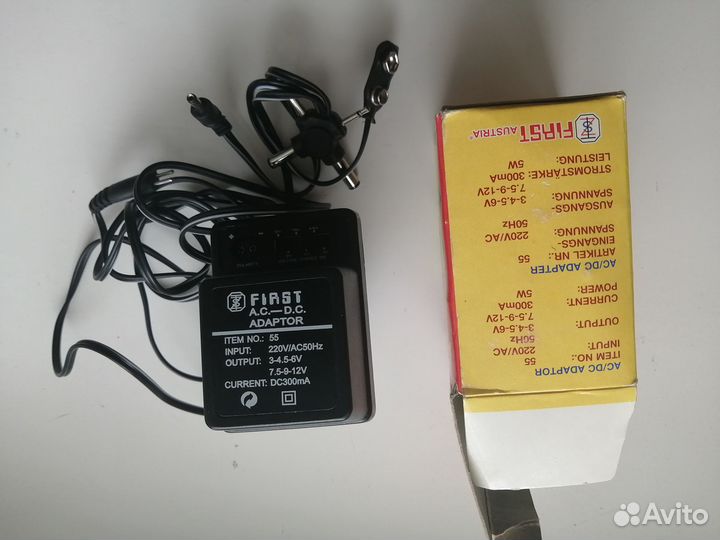 Блок питание универсальный от 1,5 до 12 V