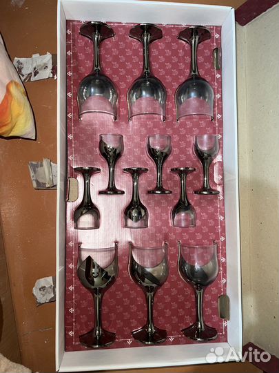 Набор бокалов и рюмок новый