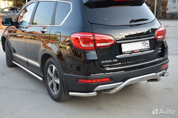 Защита заднего бампера Хавал Haval H6 2017 скоба